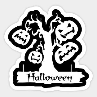 Pumpkin Halloween Witch Party Costume Gift Sticker